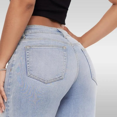 Elvara™ Mid-low Rise BBL Jeans