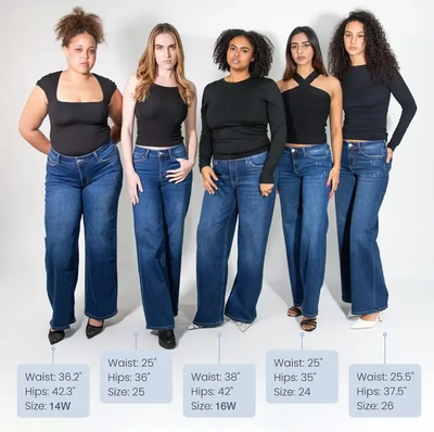 Elvara™ Mid-low Rise BBL Jeans