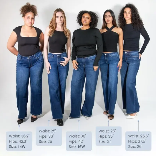 Elvara™ Mid-low Rise BBL Jeans